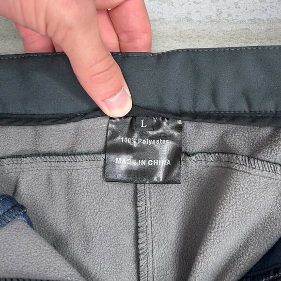 Vintage Y2K Hiking Tactical Pants Mens L Regular Straight Leg Fit Dark Grey - Picture 4 of 4